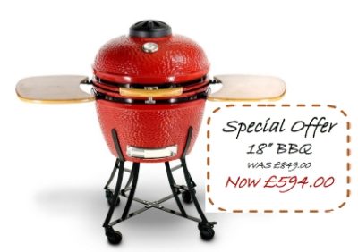 Special offer 18" Ceramic BBQ Oven was £849.00 NOW £594.00